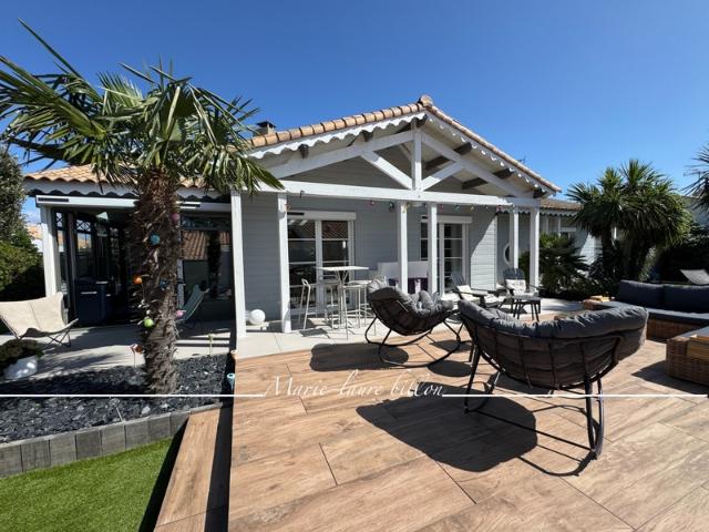 Maison à vendre 5 pièces SAINT HILAIRE DE RIEZ 85, à deux pas des plages de Sion, plain pied avec garage et jardin clos