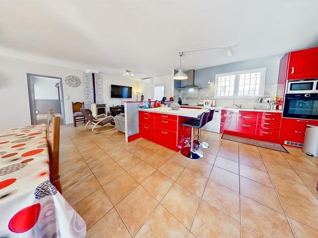 Maison à vendre Saint André de Sangonis – Villa 127 m² – 4 chambres – bureau – terrain 576 m² – terrasse – sans vis à vis