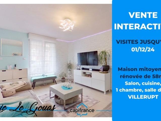 Maison mitoyenne de 57m²