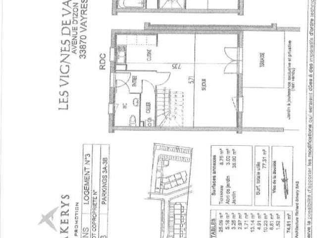 Maison à louer 3 pièces 76.07m²
