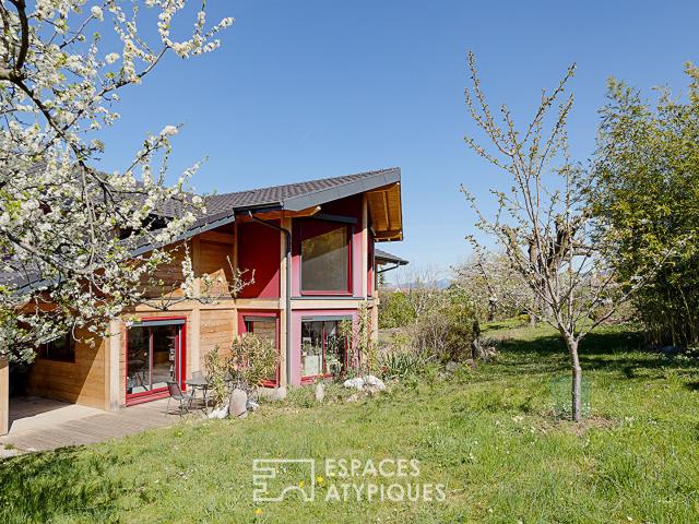Maison à ossature bois entre patrimoine et modernité