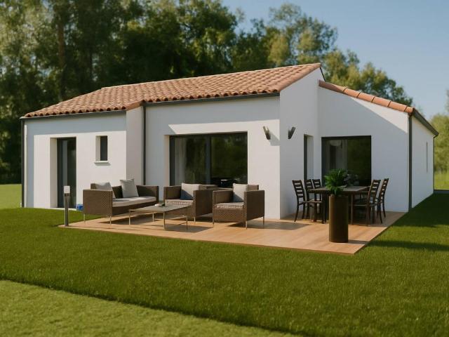 Maison Ambre Tuile 90 m² avec 3 chambres à Saint Jean de Monts Vendée