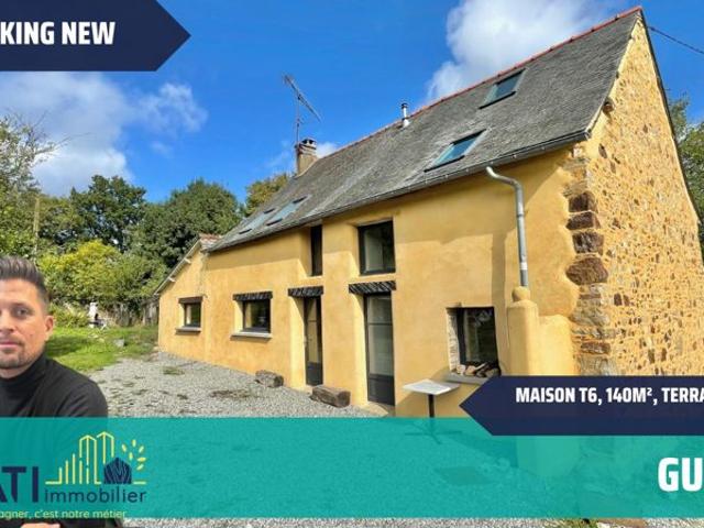 MAISON ANCIENNE 4 CHAMBRES 5000M² DE TERRAIN CAMPAGNE GUICHEN