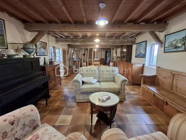 MAISON ANCIENNE TYPE LONGERE DE 3 CHAMBRES 116M2 HAB AVEC 1440 M2 TERRAIN AUPPEGARD