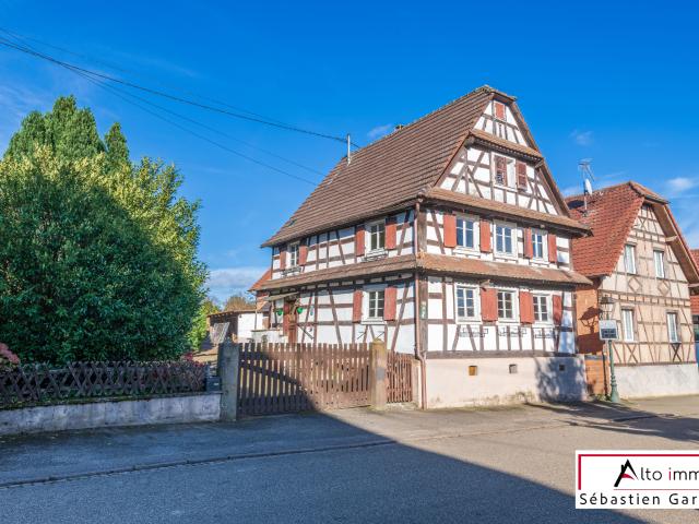 Maison Alsacienne 5 pièces sur 2252 m2 de terrain constructible