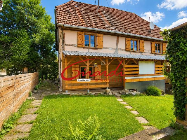 MAISON ALSACIENNE 127m2 sur 4.43 ares 7pièces GRANGE/GARAGE