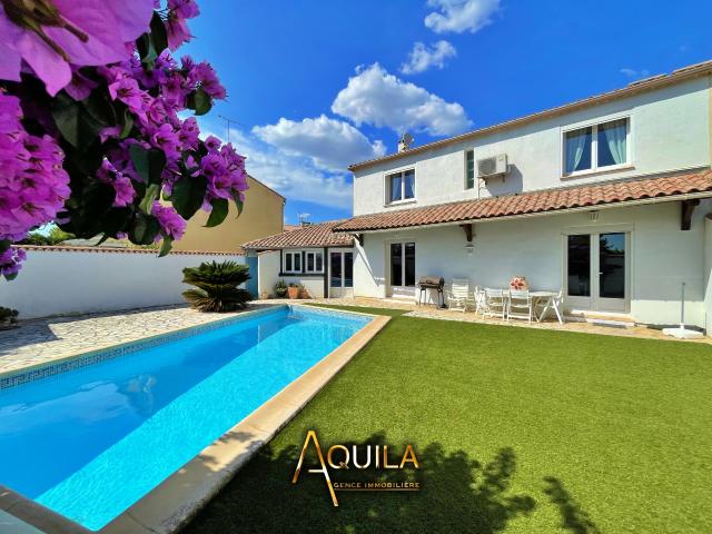 Maison au calme avec 4 chambres et piscine