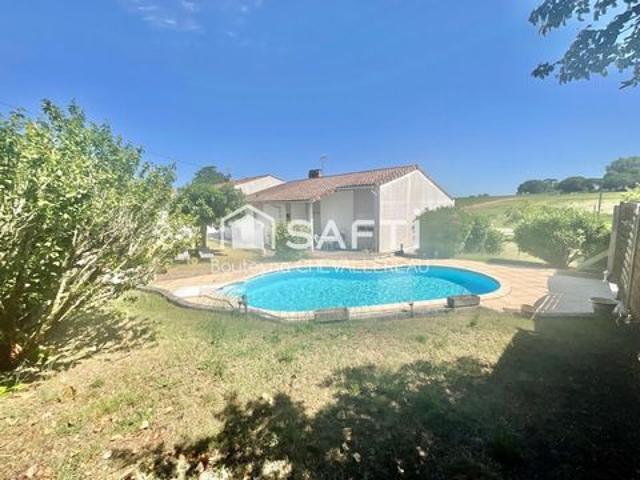 Maison avec 4 chambres, jardin, piscine et garage