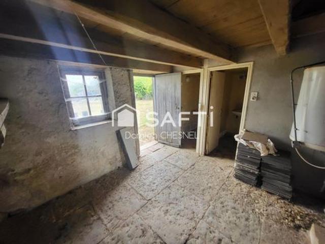 Maison avec terrain et fort potentiel à rénover
