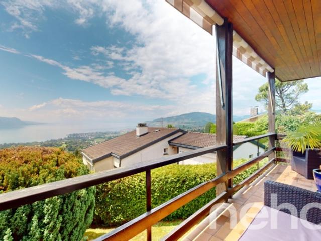 Maison avec vue magnifique sur le lac Léman