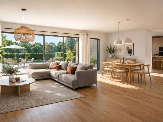 Maison avec garage, grand jardin, cellier, buanderie