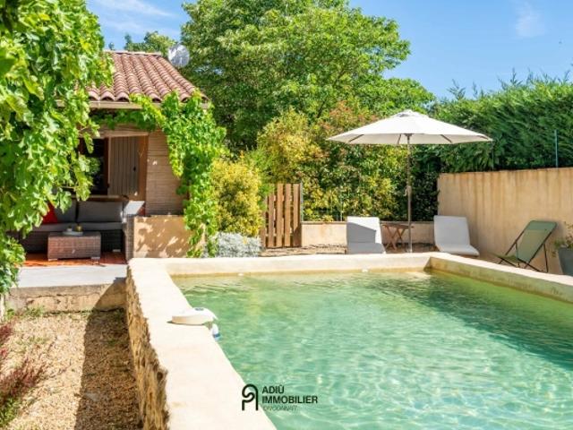 Maison avec gîte indépendant, piscine et 4 chambres, à proximité d'Uzès