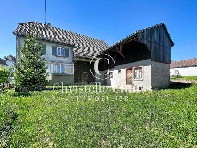 Maison avec grange et terrain constructible à Aspach le Bas !