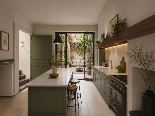 Maison avec patio coeur de village Siran