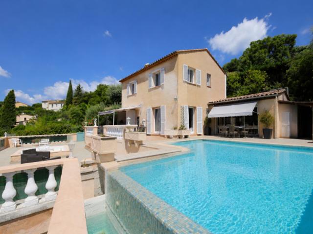 Maison avec piscine à débordement, vue Estérel et appartement indépendant ? Saint Jean de Cannes