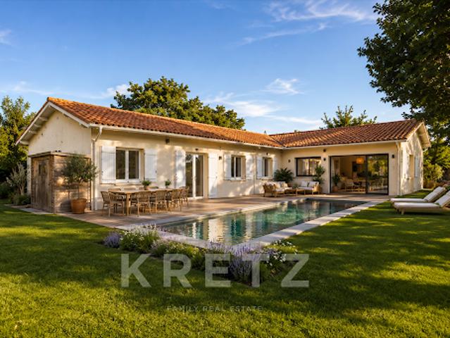 Maison avec piscine et jardin