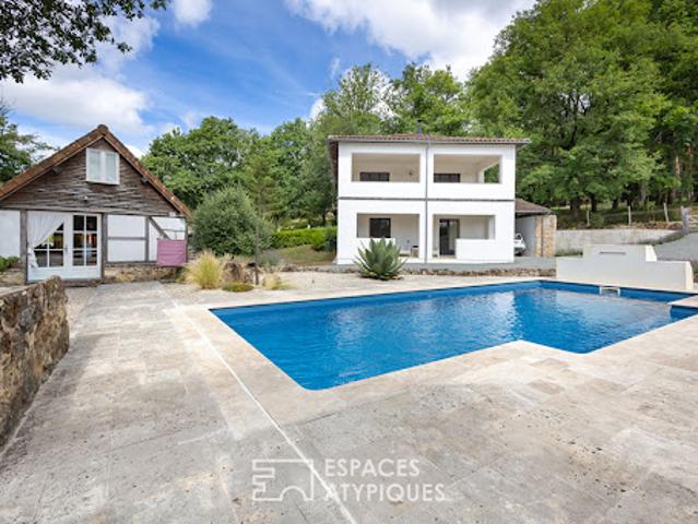 Maison avec piscine et jardin