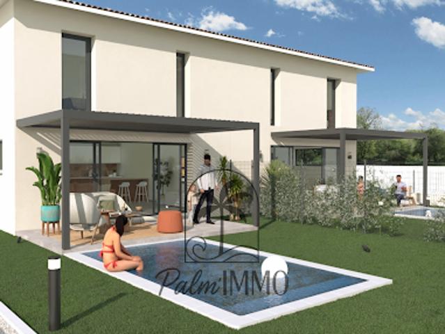 Maison avec piscine et jardin