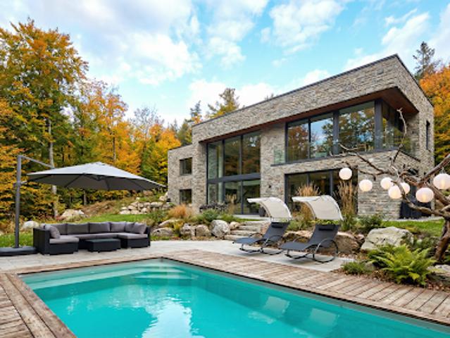 Maison avec piscine et jardin