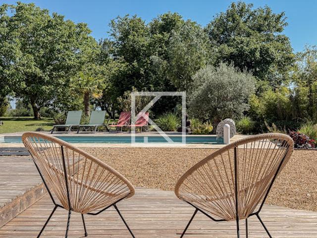 Maison avec piscine et jardin