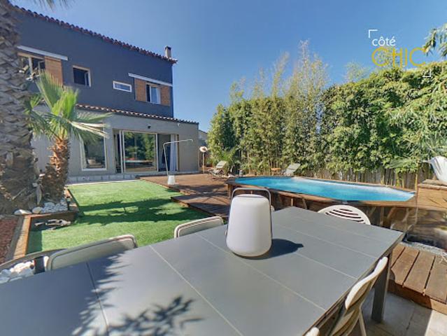 Maison avec piscine et jardin