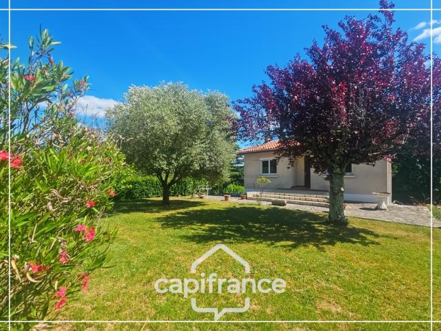 Maison avec sous sol, 3 chambres, jardin, garage, accès de plain pied depuis la terrasse