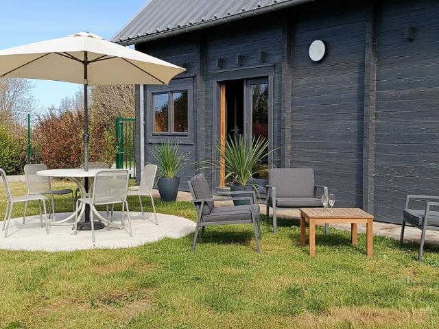Maison bois récente T3 de 59 m2 à Mesquer au calme, nature