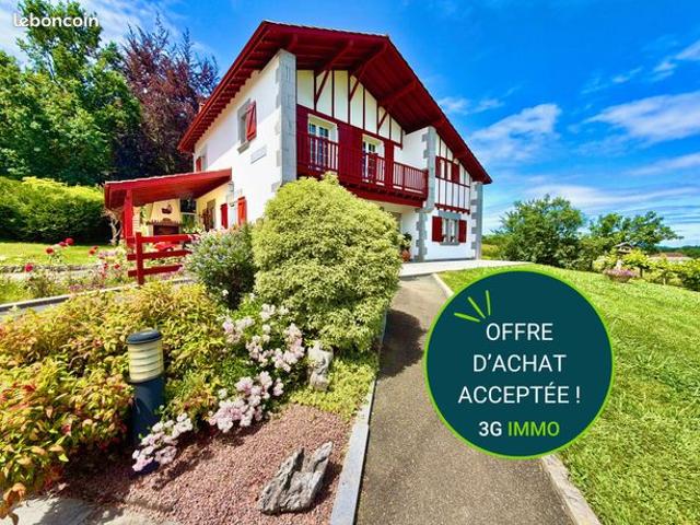 Maison basque traditionnelle | 155 m² | Jardin 2700 m²