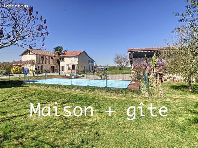 Maison + gîte sur 6000 m² de terrain