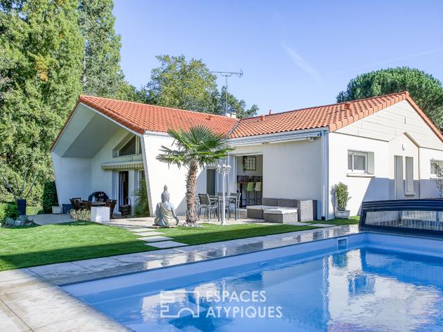 Maison d'architecte à l'environnement bucolique