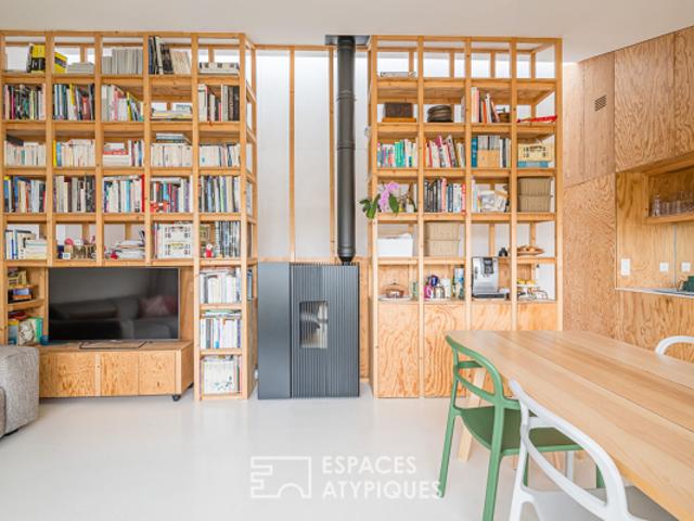 Maison d'architecte avec terrasse