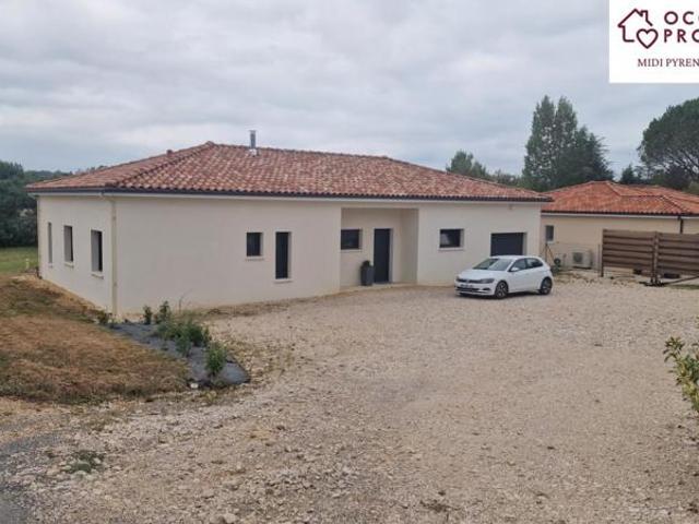 Maison d'architecte de plain pied toute neuve, avec terrain