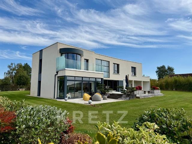 Maison d'architecte Design avec Jacuzzi lumiscene, Garage, J. 255m² Saint Pierre en Auge