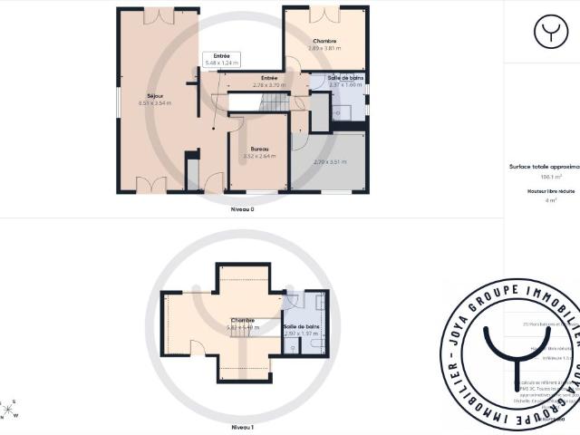 Maison de 4 chambres avec piscine