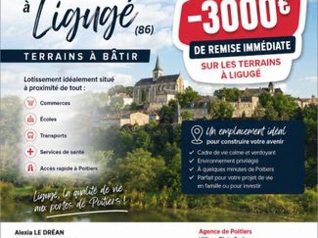 Maison de 65 m² avec terrain à LIGUGE