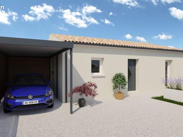 Maison de 70 m² sur un terrain de 427 m² à GOND PONTOUVRE en CHARENTE 16