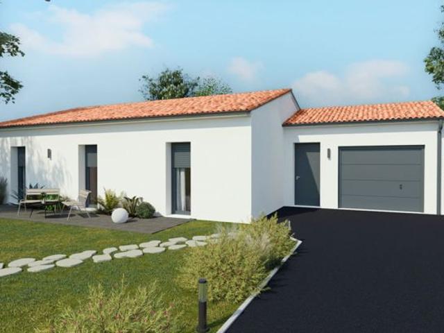 Maison de 82.46 m² sur un terrain de 750 m² à TILLIERES en MAINE ET LOIRE 49