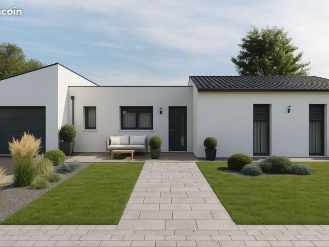 Maison de 83.85 m² sur un terrain de 1141 m² à LUSSAC LES CHATEAUX en VIENNE 86