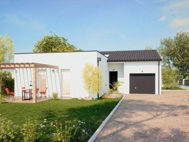 Maison de 84.98 m² sur un terrain de 750 m² à TILLIERES en MAINE ET LOIRE 49