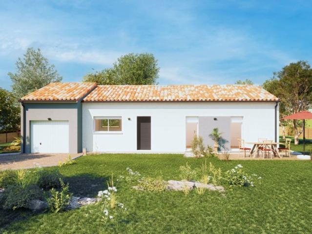Maison de 88.87 m² sur un terrain de 750 m² à TILLIERES en MAINE ET LOIRE 49