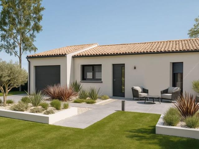 Maison de 88.87 m² sur un terrain de 337 m² à DOMPIERRE SUR MER en CHARENTE MARITIME 17