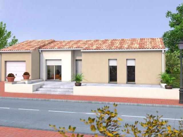 Maison de 89.73 m² sur un terrain de 750 m² à TILLIERES en MAINE ET LOIRE 49