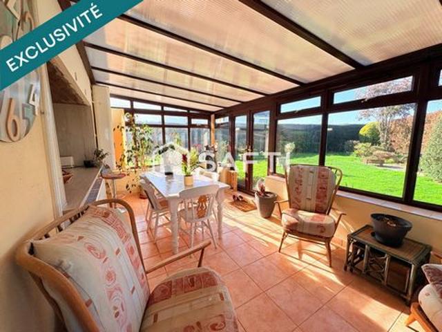 MAISON DE 89M2, 2 CHAMBRES, SUR 616 M2 DE TERRAIN EN CAMPAGNE DE PLUMELIAU