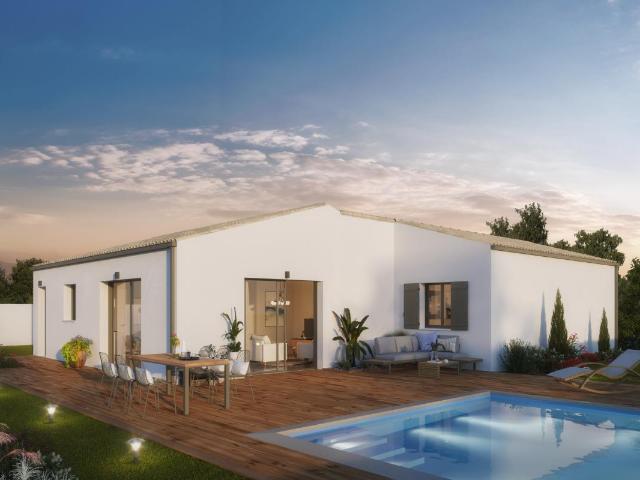 Maison de 90m² habitable sur un terrain de 393m² à Saint Jean de Liversay