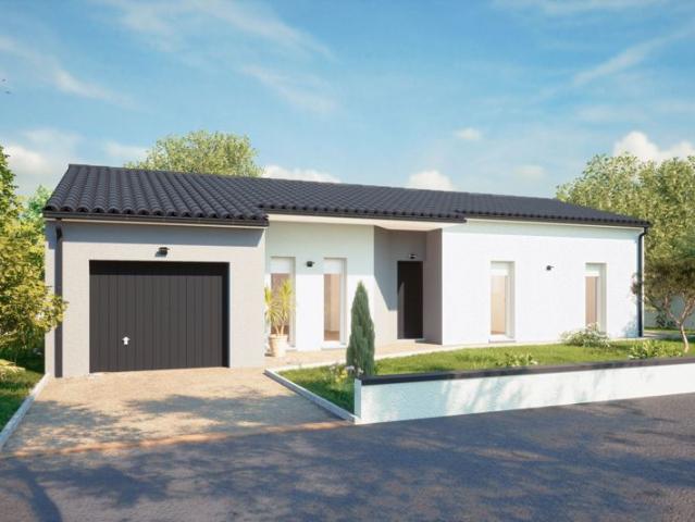 Maison de 91.32 m² sur un terrain de 750 m² à TILLIERES en MAINE ET LOIRE 49