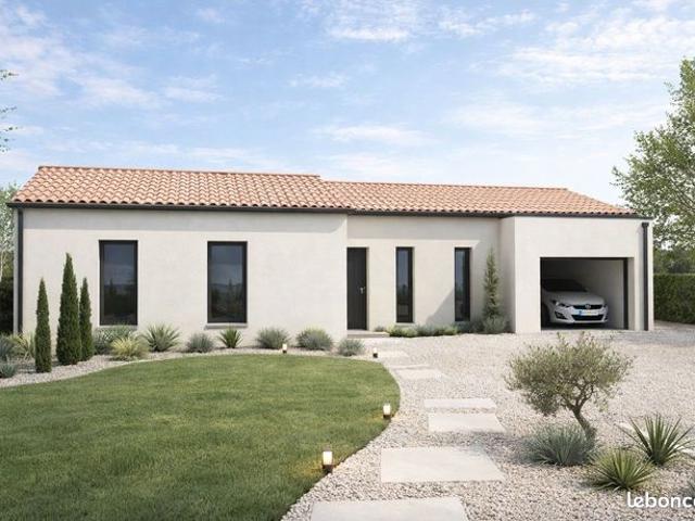 Maison de 92.09 m² sur un terrain de 2350 m² à BEAUMONT SAINT CYR en VIENNE 86