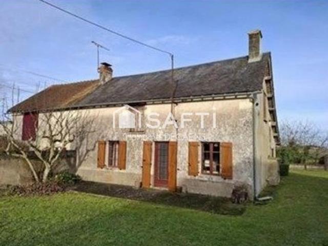 maison ancienne avec grand jardin et porche de 126m2