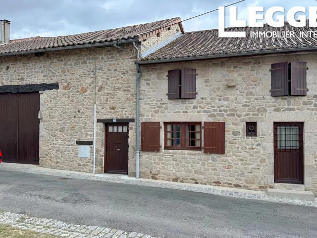 Maison de caractère avec grande grange et jardin proche Bellac