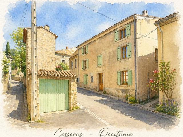 Maison de caractère avec dernier étage dédié à la location saisonnière – fort potentiel de revenus – Haut Minervois