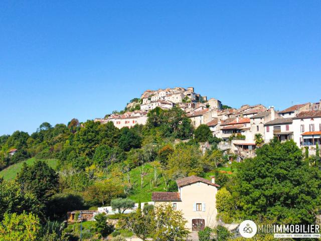 Maison de caractère et terrain 207m² Cordes sur Ciel